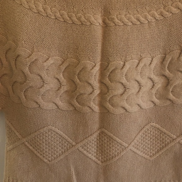 ✨excellent shape✨ Beautiful Tan Lambswool Buttonup Sweater - MED - Picture 9 of 9
